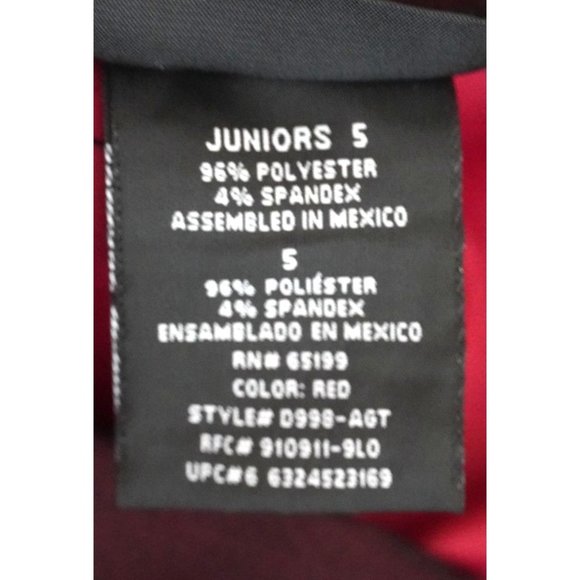 Y2K Sharkskin Pants by No Boundaries Size 5 Maroon Shimmery Shark Skin Vintage 9 - Picture 9 of 10